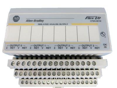 New Allen Bradley 1794-OF4I FLEX I/O HART Analog Output Module in Stock